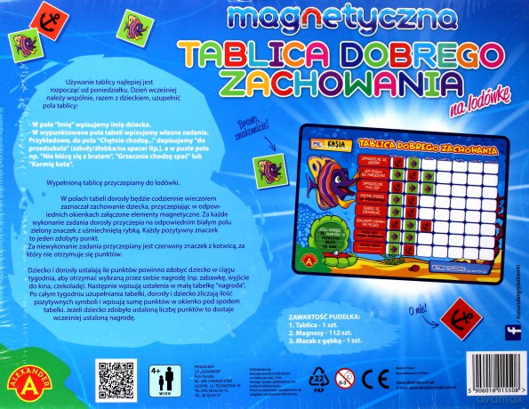 Magnetyczna tablica dobrego zachowania