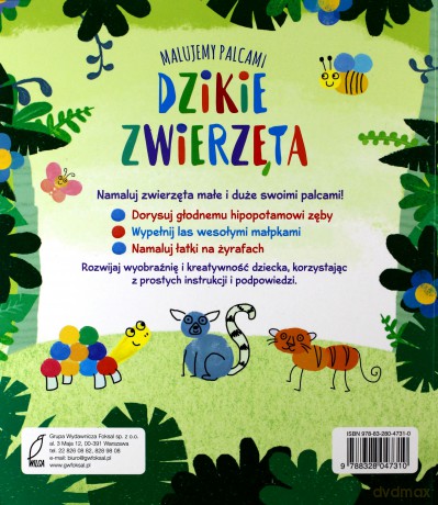 MALUJEMY PALCAMI Dzikie zwierzęta [KSIĄŻKA]