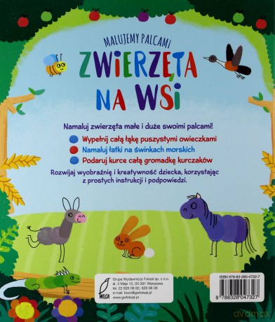 MALUJEMY PALCAMI Zwierzęta na wsi [KSIĄŻKA]