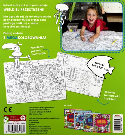 Megakolorowanka. Mapa świata [KSIĄŻKA]
