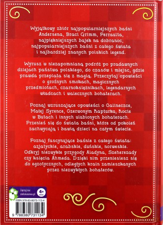 Najpiękniejsze Baśnie, Bajki, Legendy (czerwona) [KSIĄŻKA]