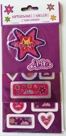 Naprasowanki i naklejki imienne - Ania