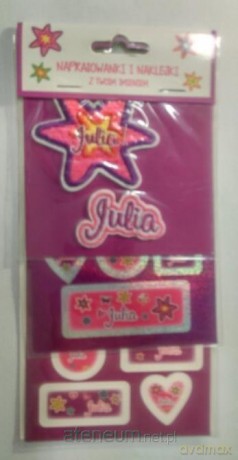 Naprasowanki i naklejki imienne - Julia