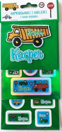 Naprasowanki i naklejki imienne - Kacper