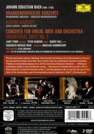 Nikolaus  Harnoncourt: Bach:Brandenburg Concertos Bwv 1046-1051 [2DVD]