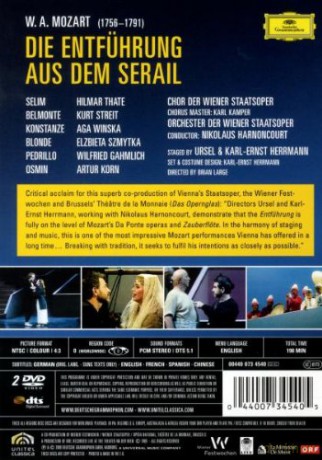 Nikolaus  Harnoncourt: Mozart:Die Enfuhrung Aus Dem Serail [DVD]