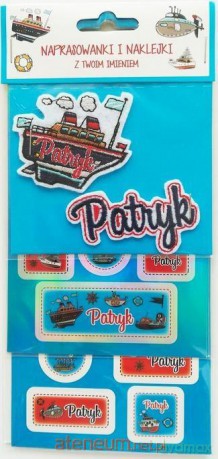 Naprasowanki i naklejki imienne - Patryk