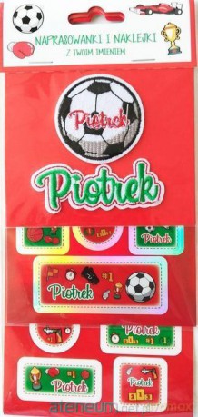 Naprasowanki i naklejki imienne - Piotrek