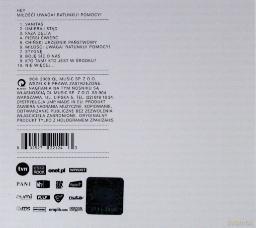 Hey: Miłość! Uwaga! Ratunku! Pomocy! (digipack) [CD]