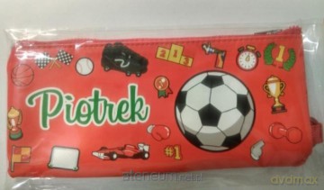 Piórnik imienny szkolny - Piotrek
