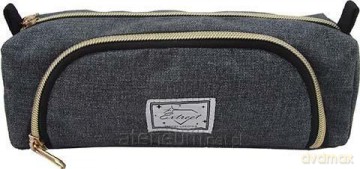 Piórnik owalny pocket Dark Grey