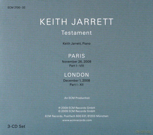 Keith Jarrett: Testament (Solo) [3CD]