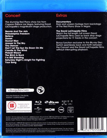 Elton John: Red Piano [Blu-Ray]