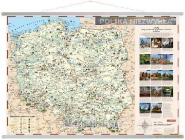 Polska niezwykła. Mapa ścienna dla dzieci