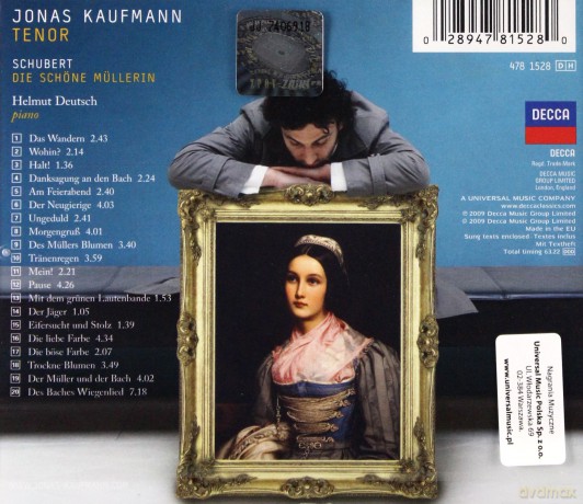 Jonas Kaufmann: Schubert:Die Schone Mullerin [CD]
