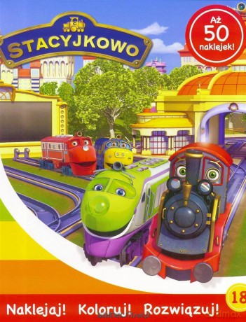 Stacyjkowo. Naklejaj! Koloruj! Rozwiązuj! nr 18 [KSIĄŻKA]