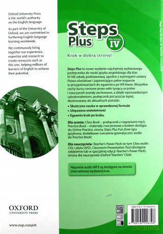 Steps Plus 4 materiały ćwiczeniowe z kodem [KSIĄŻKA]