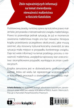 Stwierdzenie nieważności małżeństwa - Arletta Bolesta [KSIĄŻKA]