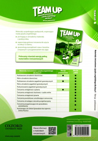Team Up 2 materiały ćwiczeniowe wersja podstawowa [KSIĄŻKA]