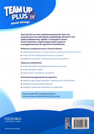 Team Up Plus 4 CB podręcznik wieloletni [KSIĄŻKA]