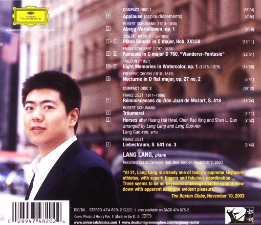 Lang Lang: Live At Cornegie Hall [CD]