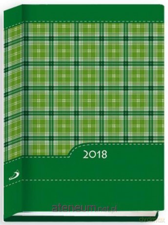 Terminarz 2018 - B7 Kolorowy - kratka zielona [KALENDARZ]