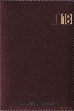 Terminarz 2018 A5 Madrid - bordowy [KALENDARZ]
