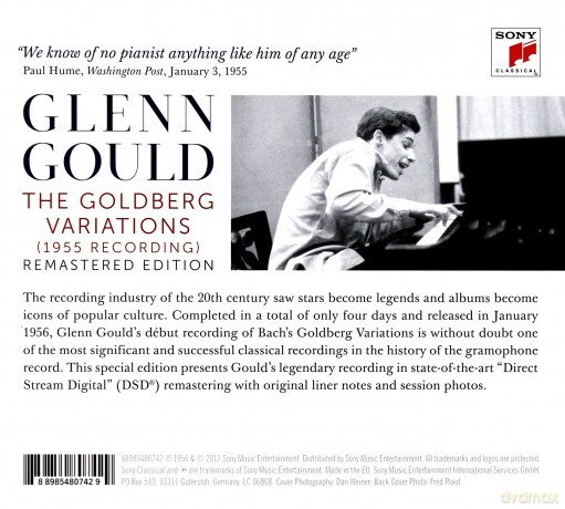 Glenn Gould: Goldberg Variations, BWV 988 [CD]