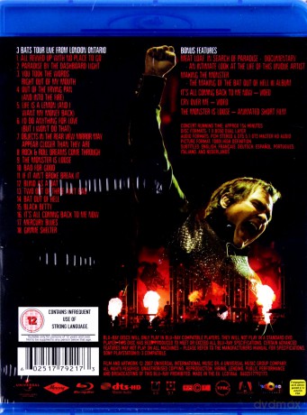 Meat Loaf: 3 Bats Live [Blu-Ray]
