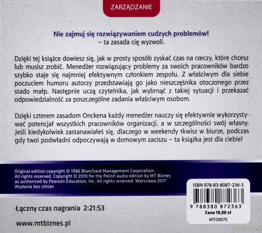 Jednominutowy menedżer spotyka małpę - Ken Blanchard [AUDIOBOOK]