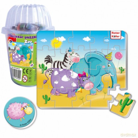 Puzzle miękkie magnetyczne ZOO [PUZZLE]