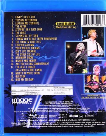 The Moody Blues: Lovely To See You Live [Blu-Ray]