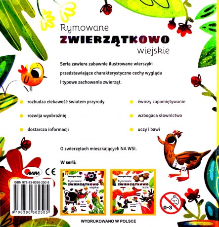 Rymowane zwierzątkowo wiejskie - Katarzyna Moryc [KSIĄŻKA]