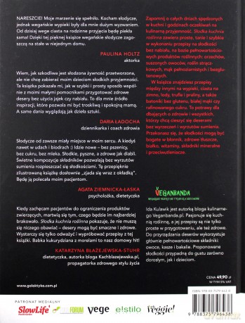 Słodka kuchnia roślinna. Zdrowe desery, ciasta i słodycze bez nabiału - Ida Kulawik [KSIĄŻKA]