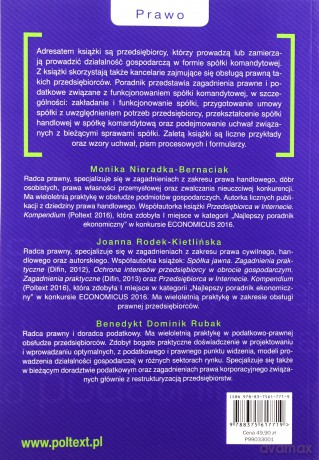 Spółka komandytowa. Praktyczny przewodnik dla przedsiębiorcy - Monika Nieradka-Bernaciak [KSIĄŻKA]