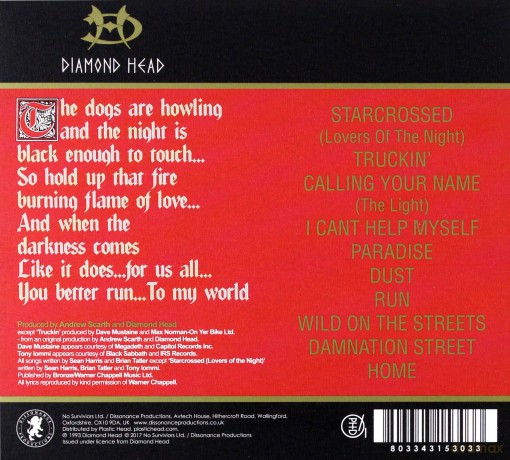 Diamond Head: Death And Progress (digipack) [CD]
