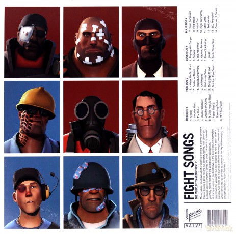 Fight Songs The Music Of Team Fortress 2 soundtrack (Valve Studio Orchestra) [2xWinyl]