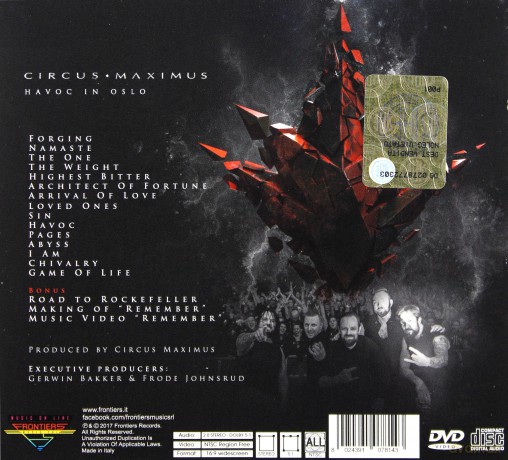 Circus Maximus: Havoc Live in Oslo (digipack) [2CD]+[DVD]