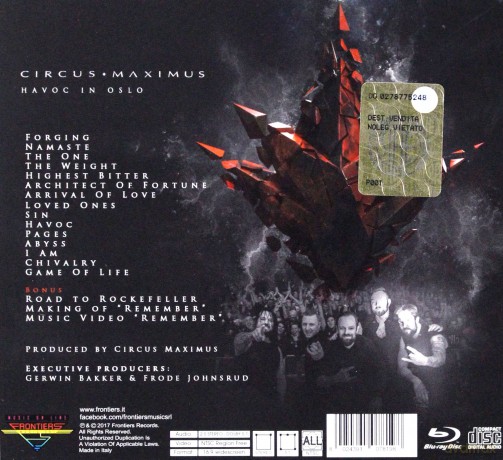 Circus Maximus: Havoc Live in Oslo [2CD]+[Blu-Ray]