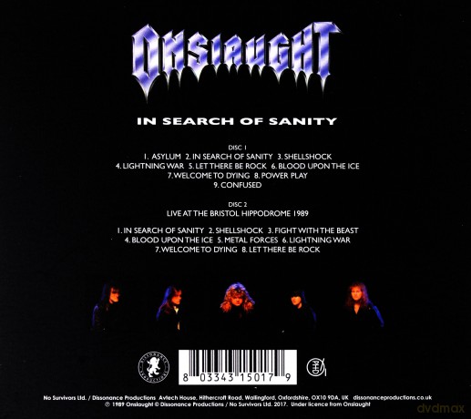Onslaught: in Search Of Sanity (digipack) [2CD]