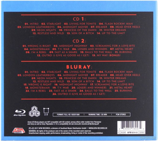 Dirkschneider: Live Back To The Roots Accepted [2CD]+[Blu-Ray]