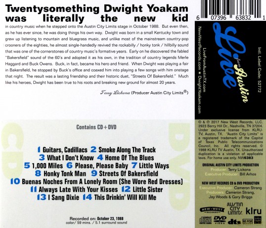 Dwight Yoakham: Live From Austin TX [CD]+[DVD]