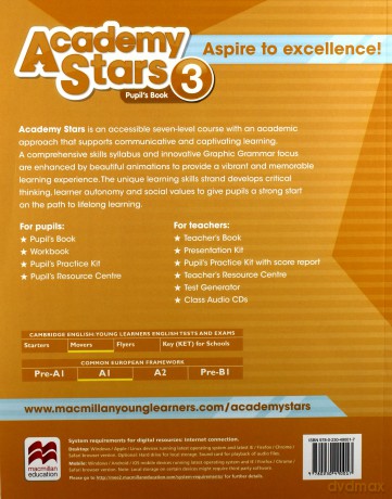 Academy Stars 3 podręcznik + kod online [KSIĄŻKA]