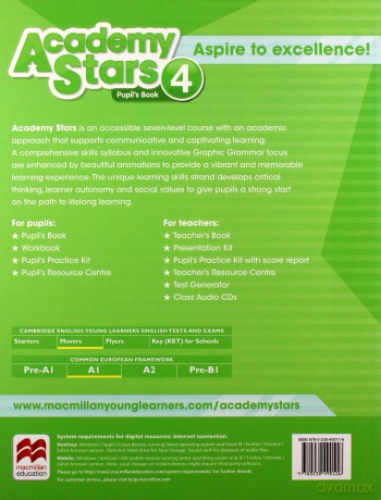 Academy Stars 4 podręcznik + kod online [KSIĄŻKA]