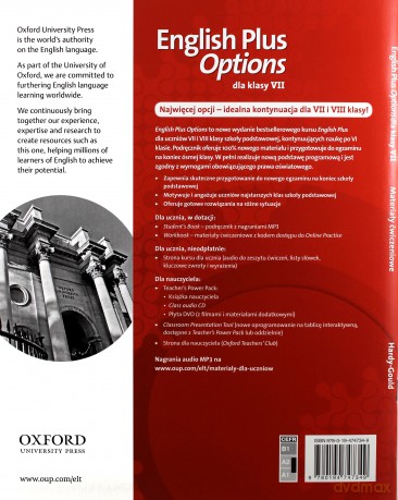English Plus Options 7 ćwiczenie [KSIĄŻKA]