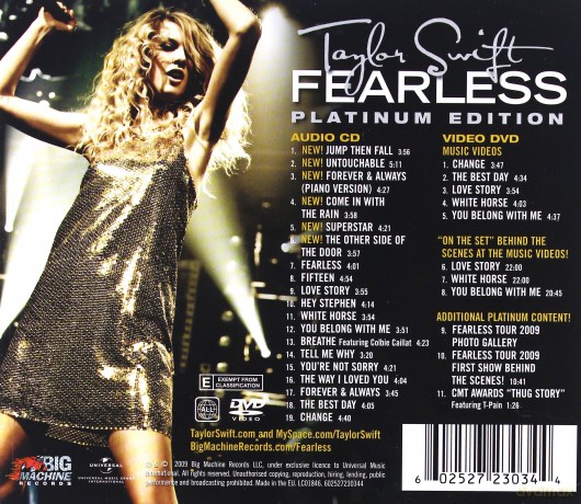 Taylor Swift: Fearless [CD]+[DVD]