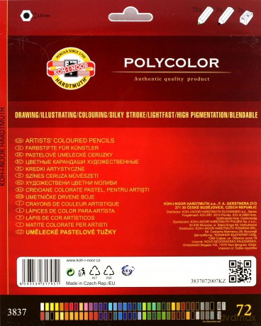Kredki Polycolor 72 kolory