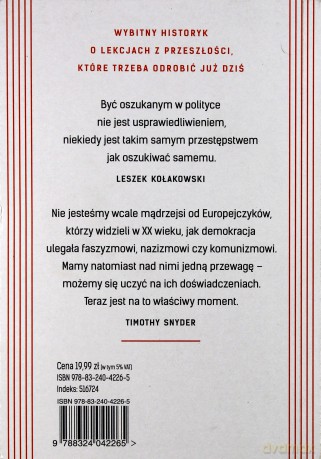 O tyranii. Dwadzieścia lekcji z dwudziestego wieku - Timothy Snyder [KSIĄŻKA]