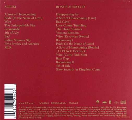 U2: Unforgettable Fire (Remaster Deluxe Ltd) [2CD]