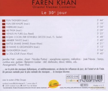 Faren Khan Oriental Klezmer Connection: Le 30e Jour [CD]